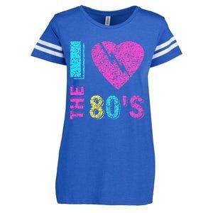 I Love The 80S 80s 90s Costume Party Enza Ladies Jersey Football T-Shirt