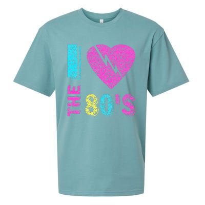 I Love The 80S 80s 90s Costume Party Sueded Cloud Jersey T-Shirt