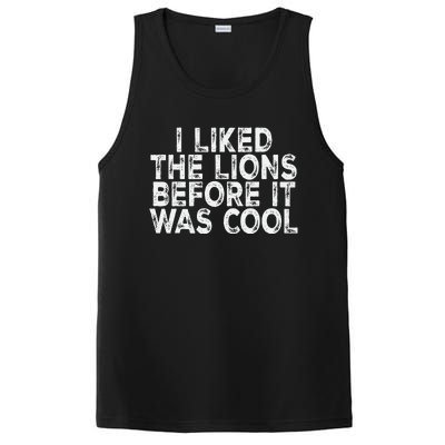 I Liked The Lions Before It Was Cool retro Saying  PosiCharge Competitor Tank