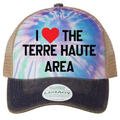 I Love The Terre Haute Area Legacy Tie Dye Trucker Hat