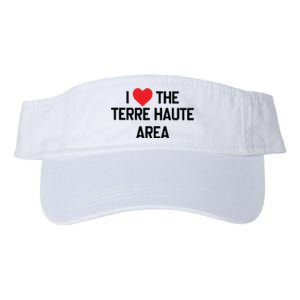 I Love The Terre Haute Area Valucap Bio-Washed Visor