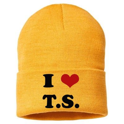 I Love TS Sustainable Knit Beanie