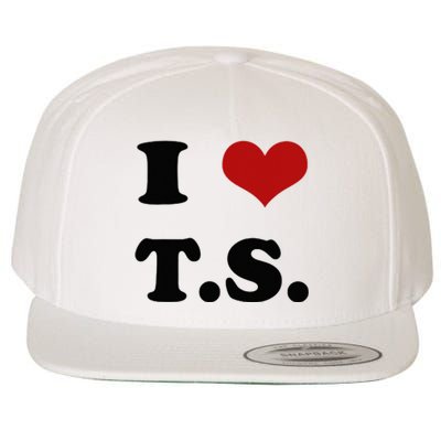 I Love TS Wool Snapback Cap