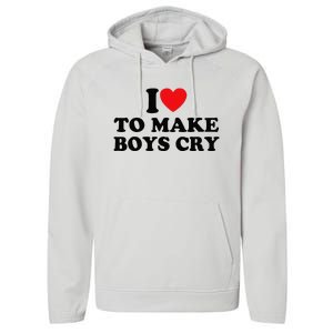 I Love To Make Cry Performance Fleece Hoodie