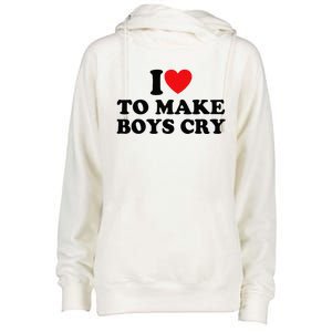 I Love To Make Cry Womens Funnel Neck Pullover Hood