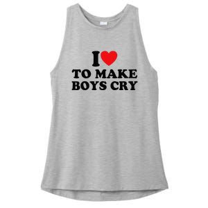 I Love To Make Cry Ladies PosiCharge Tri-Blend Wicking Tank