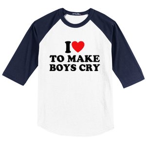 I Love To Make Cry Baseball Sleeve Shirt