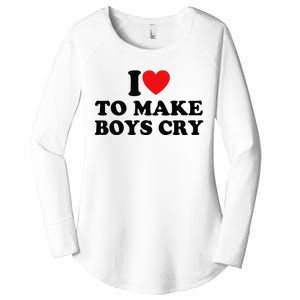 I Love To Make Cry Women's Perfect Tri Tunic Long Sleeve Shirt