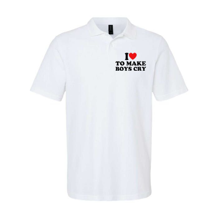 I Love To Make Cry Softstyle Adult Sport Polo