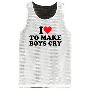 I Love To Make Cry Mesh Reversible Basketball Jersey Tank