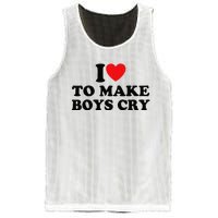 I Love To Make Cry Mesh Reversible Basketball Jersey Tank