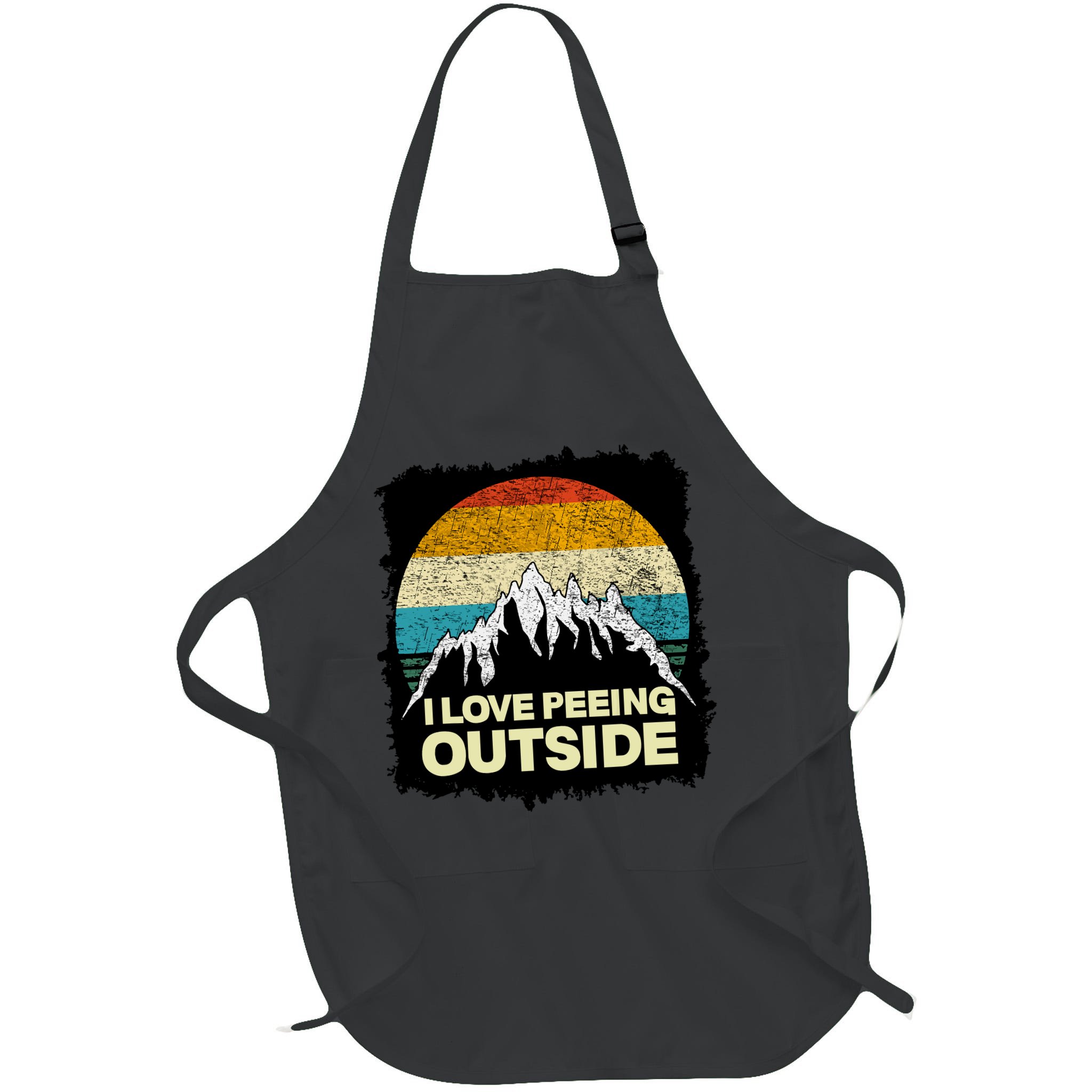 I Love To Pee Outside Funny Outdoor Man Camping Apron