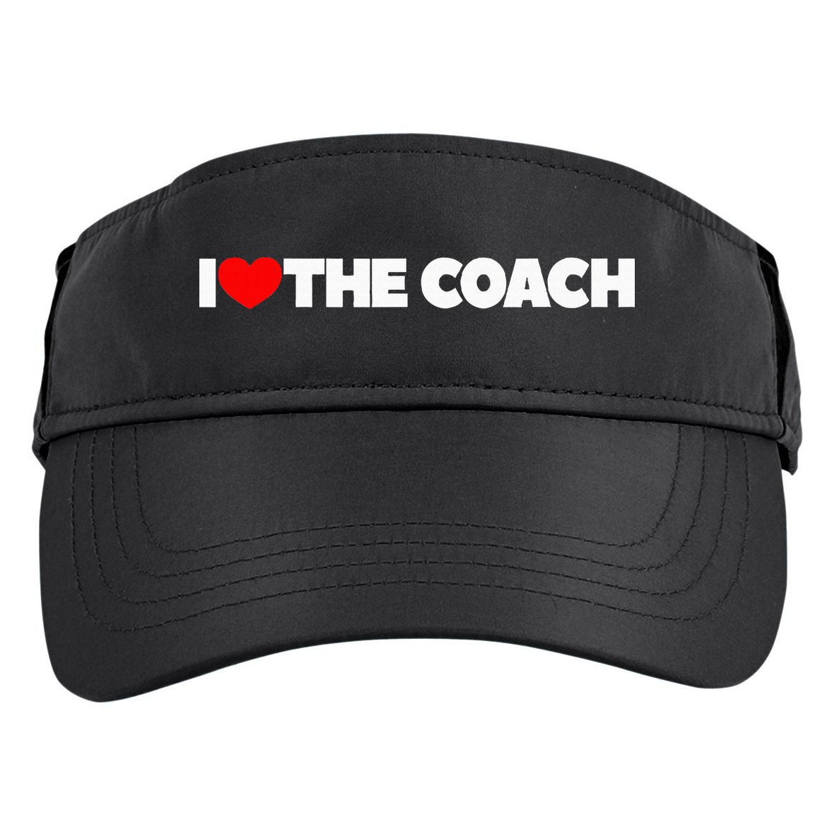 I Love The Coach Adult Drive Performance Visor