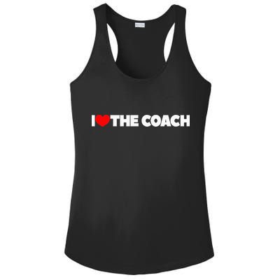 I Love The Coach Ladies PosiCharge Competitor Racerback Tank