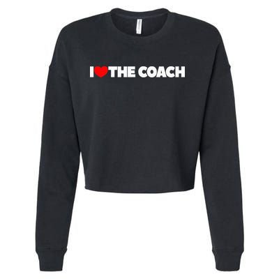 I Love The Coach Cropped Pullover Crew