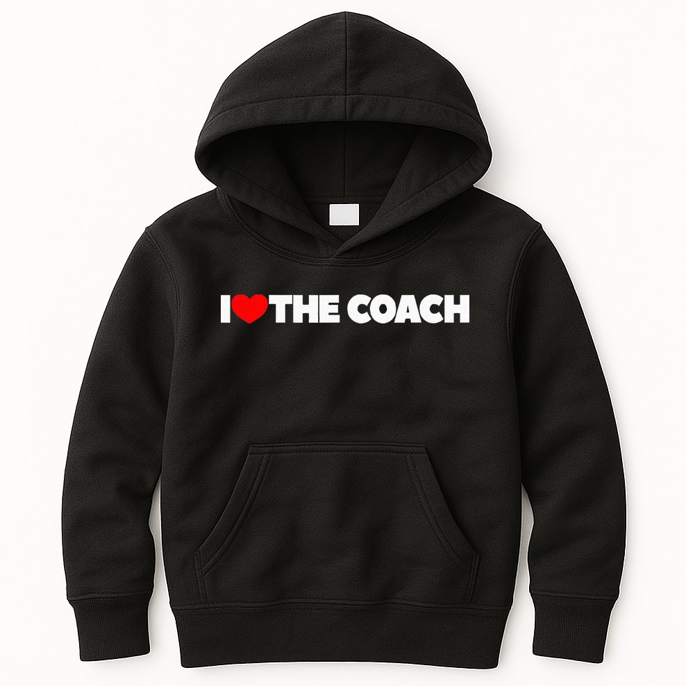 I Love The Coach Kids Hoodie