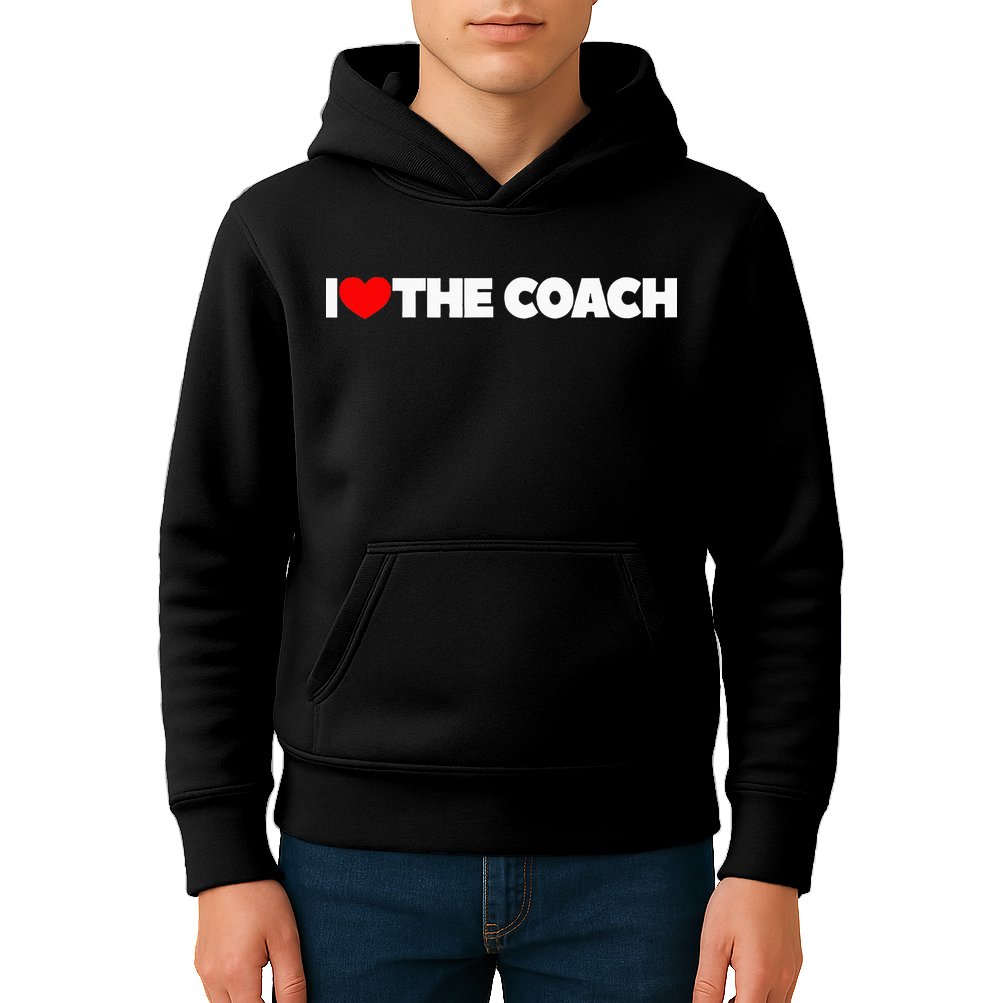 I Love The Coach Kids Hoodie