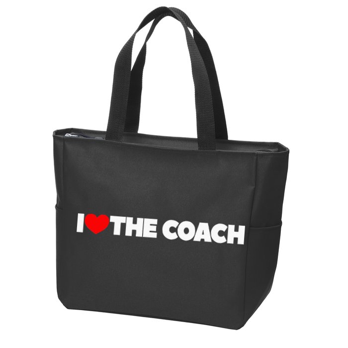 I Love The Coach Zip Tote Bag