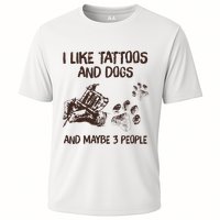 I Like Tattoos And Dogs And Maybe 3 People Cooling Performance Crew T-Shirt