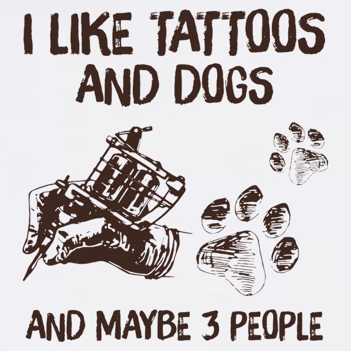 I Like Tattoos And Dogs And Maybe 3 People Cooling Performance Crew T-Shirt