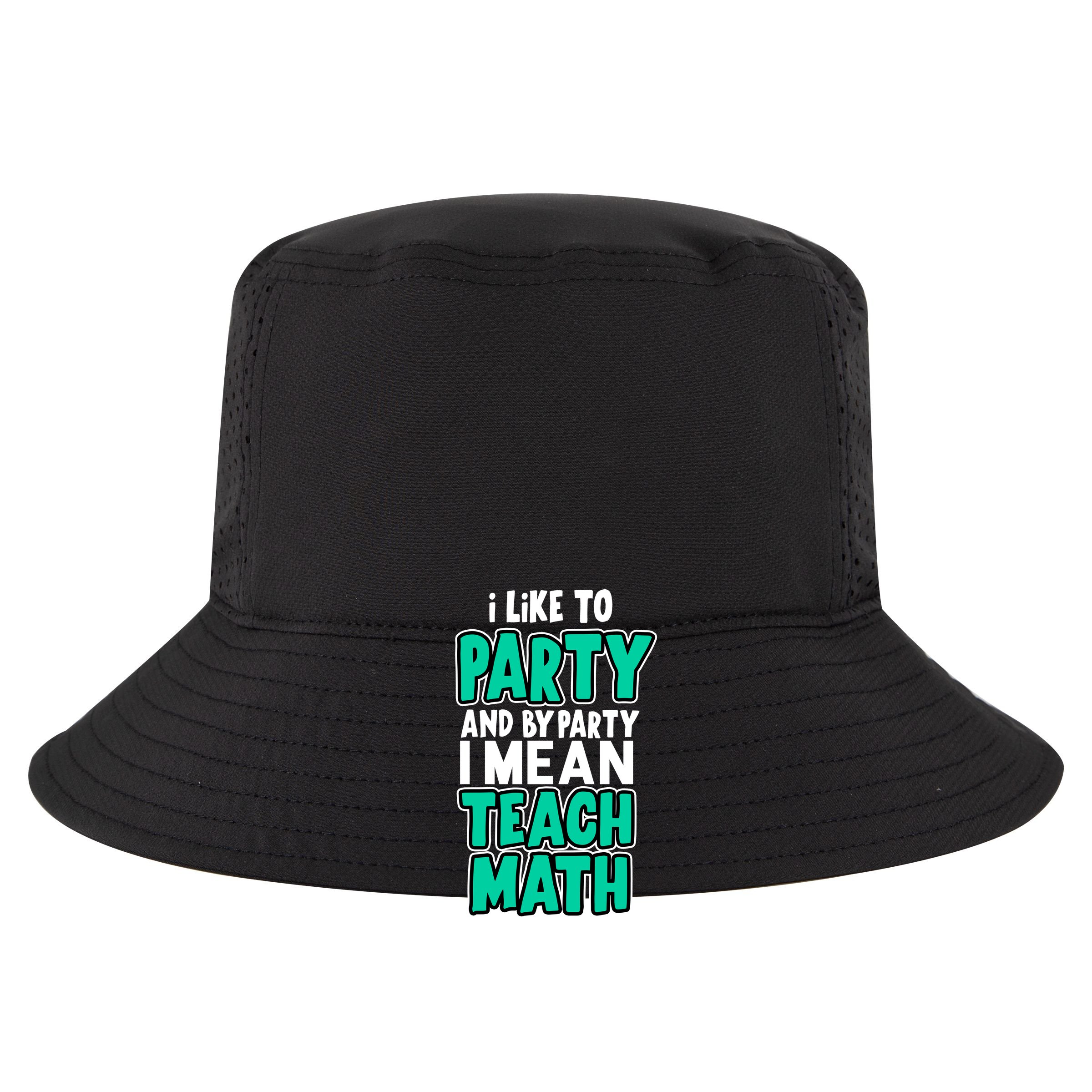 I Like To Party And By Part I Mean Teach Math Sustainable Knit Beanie