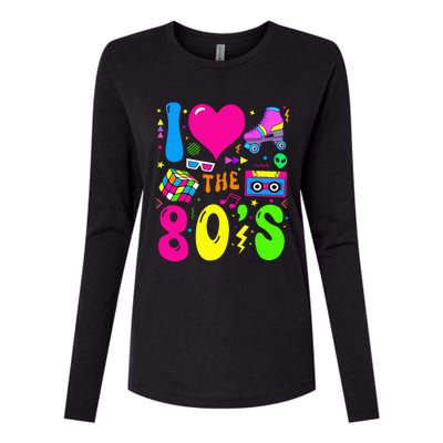 I Love The 80S Party 1980s Themed Costume 80s Womens Cotton Relaxed Long Sleeve T-Shirt