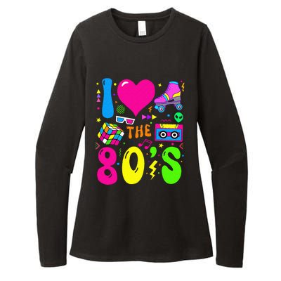 I Love The 80S Party 1980s Themed Costume 80s Womens CVC Long Sleeve Shirt