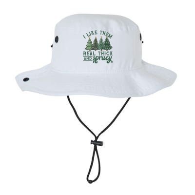 I Like Them Real Thick And Sprucy Funny Christmas Gift Legacy Cool Fit Booney Bucket Hat