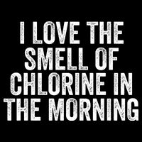 I Love The Smell Of Chlorine In The Morning Funny Swimmer Swimming 16 in Basic Backpack