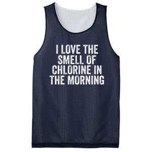 I Love The Smell Of Chlorine In The Morning Funny Swimmer Swimming Mesh Reversible Basketball Jersey Tank