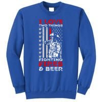 I Love Two Things Fighting Fires And Beer Funny Gift Sweatshirt