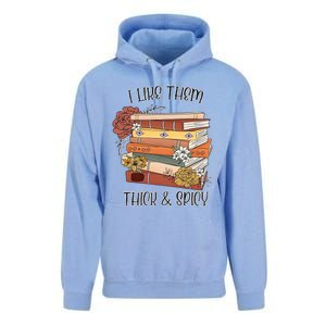 I Like Them Thick And Spicy Spicy Books Unisex Surf Hoodie