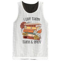 I Like Them Thick And Spicy Spicy Books Mesh Reversible Basketball Jersey Tank