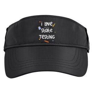 I Love The Last Day Of State Testing Cute Teacher Adult Drive Performance Visor