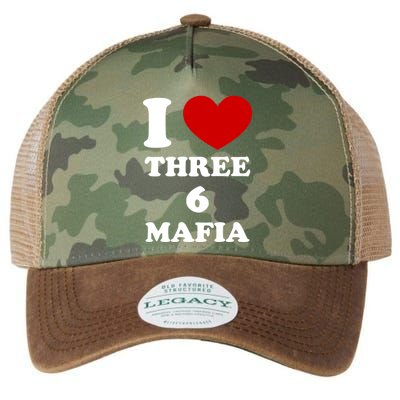 I Love Three 6 Mafia Limited Legacy Tie Dye Trucker Hat