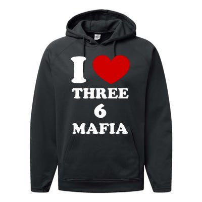 I Love Three 6 Mafia Limited Performance Fleece Hoodie