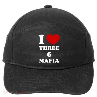 I Love Three 6 Mafia Limited 7-Panel Snapback Hat