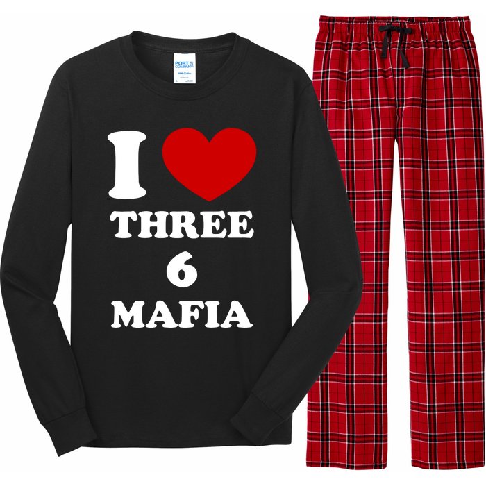 I Love Three 6 Mafia Limited Long Sleeve Pajama Set