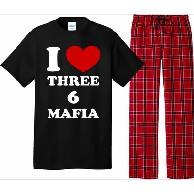 I Love Three 6 Mafia Limited Pajama Set