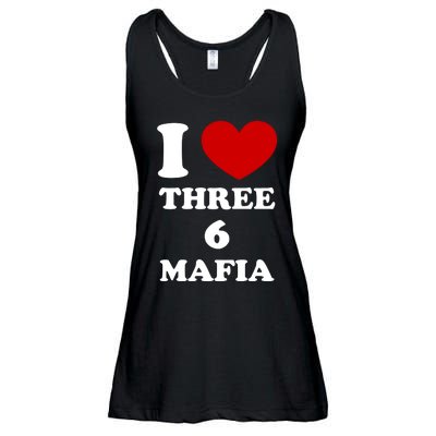 I Love Three 6 Mafia Limited Ladies Essential Flowy Tank