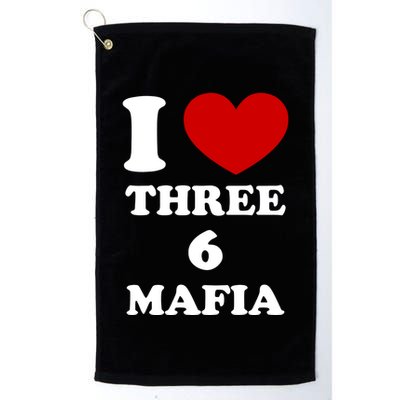 I Love Three 6 Mafia Limited Golf Towel