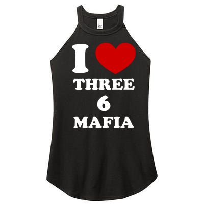 I Love Three 6 Mafia Limited Women’s Perfect Tri Rocker Tank