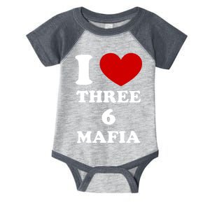 I Love Three 6 Mafia Limited Infant Baby Jersey Bodysuit