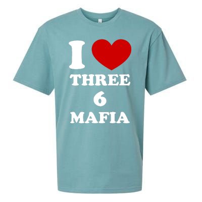 I Love Three 6 Mafia Limited Sueded Cloud Jersey T-Shirt