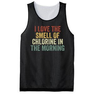 I Love The Smell Of Chlorine In The Morning Swimming Coach Mesh Reversible Basketball Jersey Tank