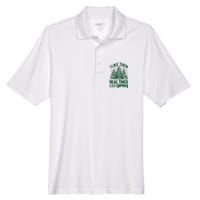 I Like Them Real Thick & Sprucey Funny Christmas Tree Men's Origin Performance Pique Polo