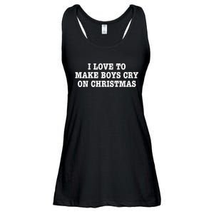 I Love To Make Boy Cry On Christmas Ladies Essential Flowy Tank