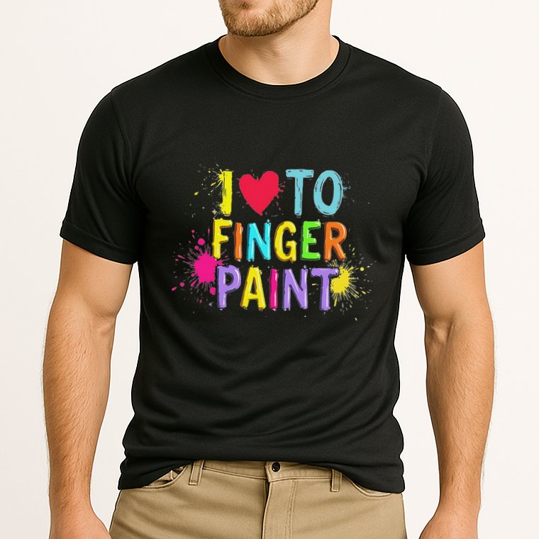 I Love To Finger Paint IM Paint Funny Couples Matching Cooling Performance Crew T-Shirt