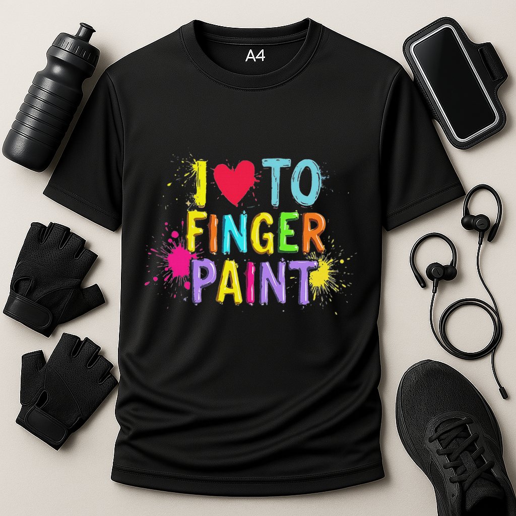 I Love To Finger Paint IM Paint Funny Couples Matching Cooling Performance Crew T-Shirt