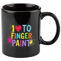 I Love To Finger Paint IM Paint Funny Couples Matching 11oz C Handle Ceramic Mug
